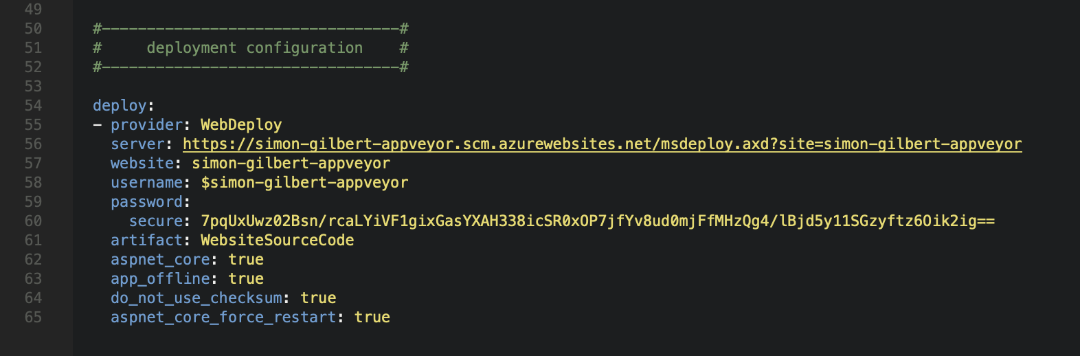 Appveyor Continuous Integration - YAML