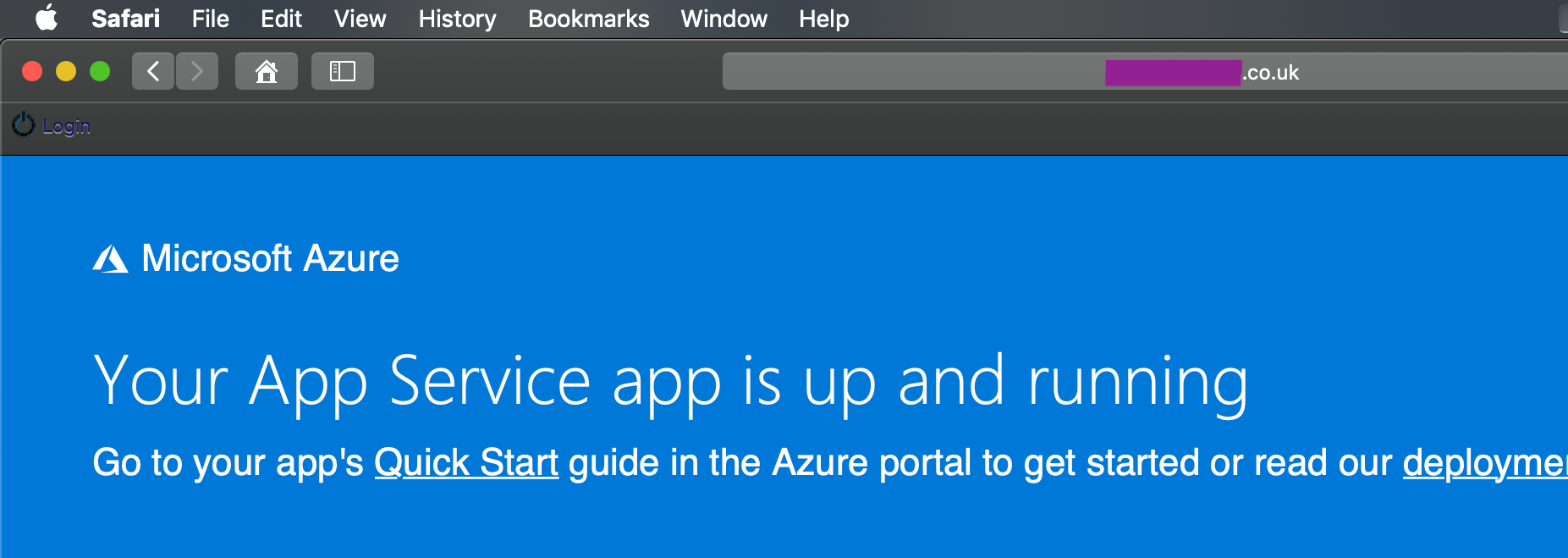 Azure App Service - Deployed