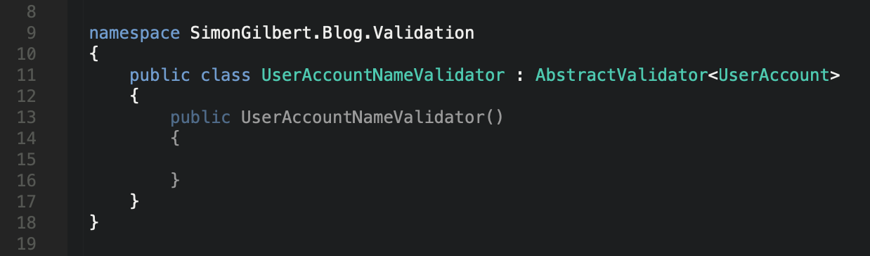 C# .Net Core FluentValidation - Abstract Validator
