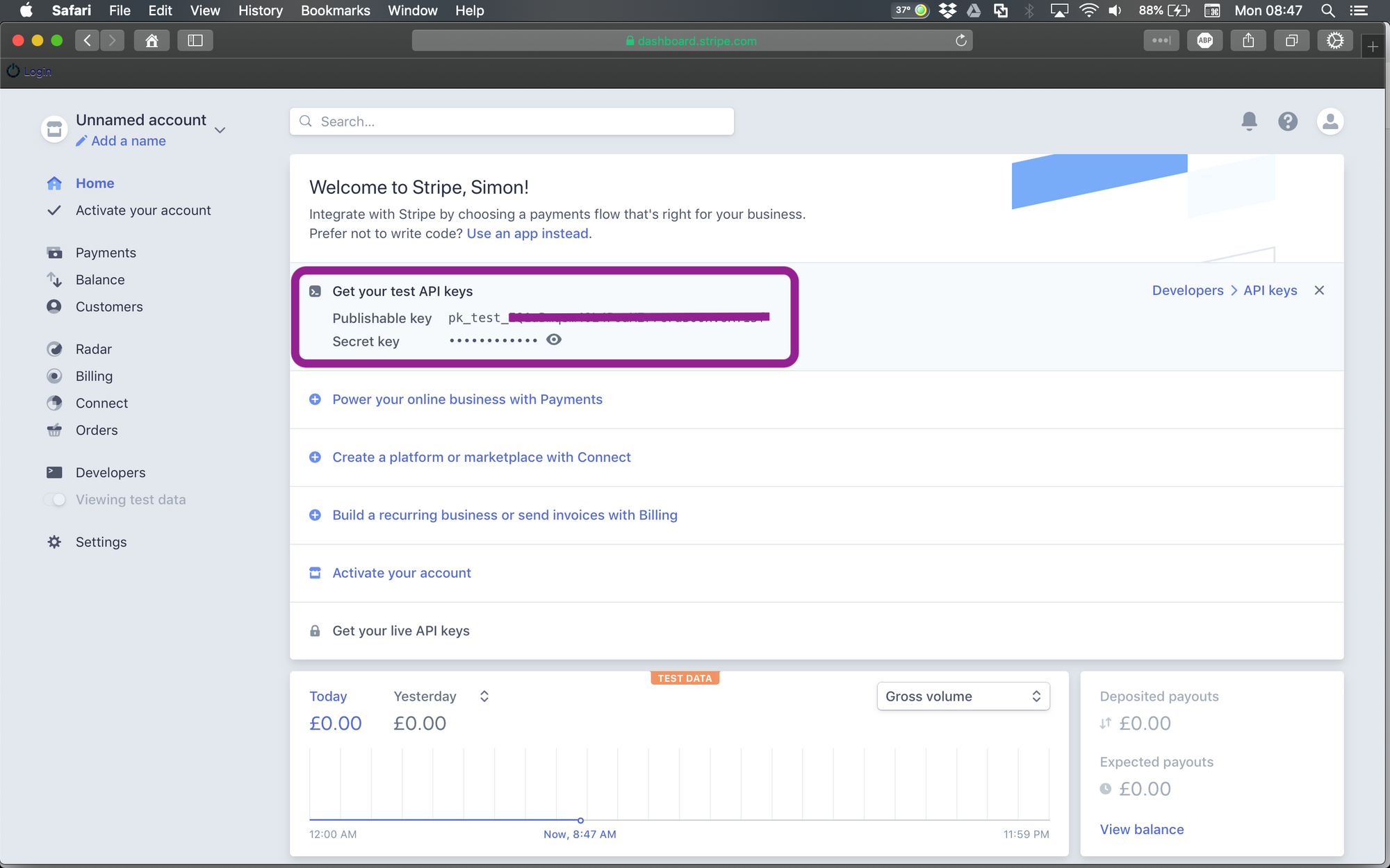 C# ASP.Net MVC Core - Stripe Dashboard
