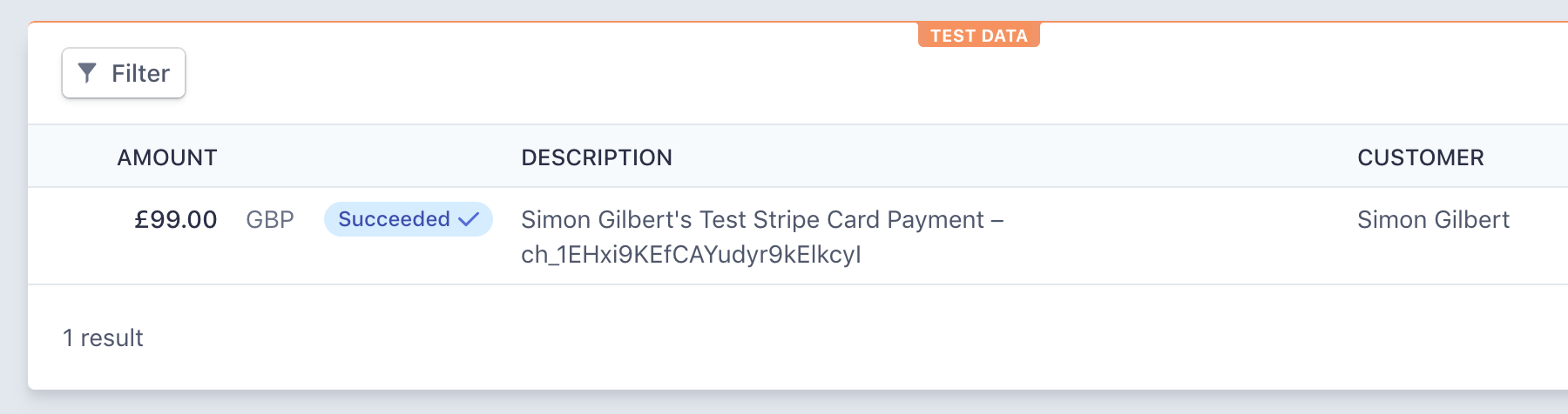 C# ASP.Net MVC Core - Stripe Dashboard Payment