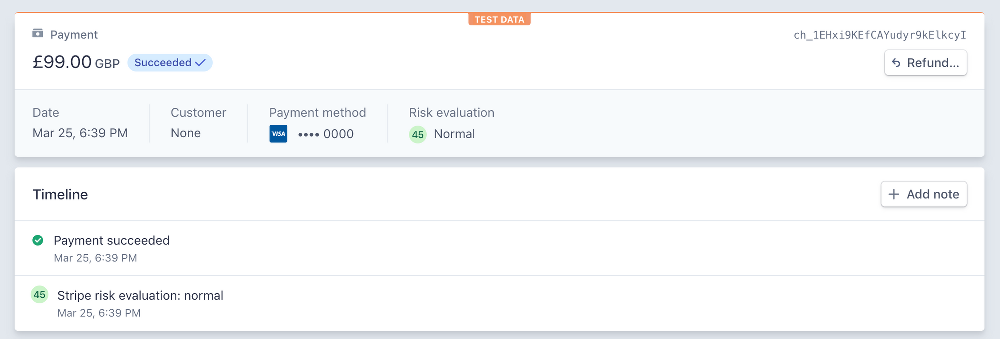 C# ASP.Net MVC Core - Stripe Dashboard Risk Analysis