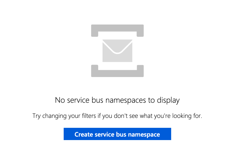 Microsoft Azure Service Bus - Create Namespace