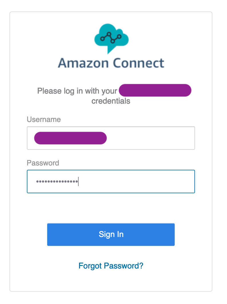 Conversational AI - AWS Connect, Lambda, DynamoDb, S3, Node.js, ReactJS, Axios & Bootstrap 4