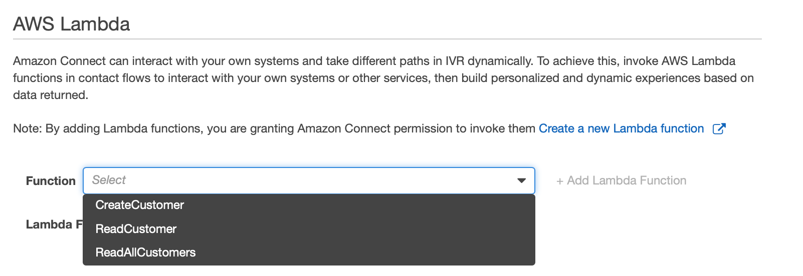 Conversational AI - AWS Connect, Lambda, DynamoDb, S3, Node.js, ReactJS, Axios & Bootstrap 4