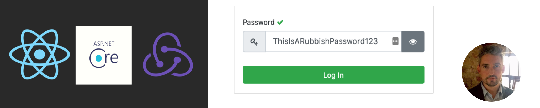 [Full Stack Web] Show & Hide Password Form Submit - ReactJS + Redux + C# ASP.Net Core
