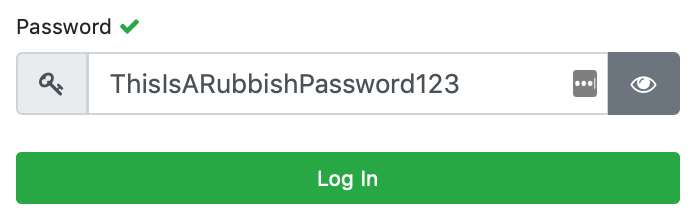 Show & Hide Password Form Submit - ReactJS + Redux + C# ASP.Net Core