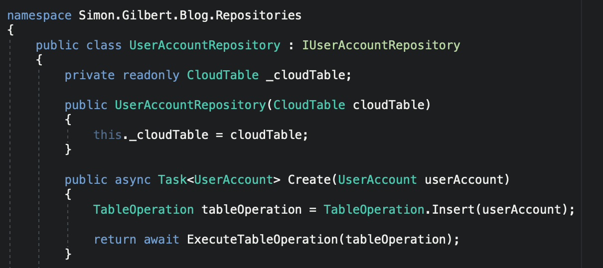 Autofac Azure Storage C# ASP.Net MVC Core 3.0