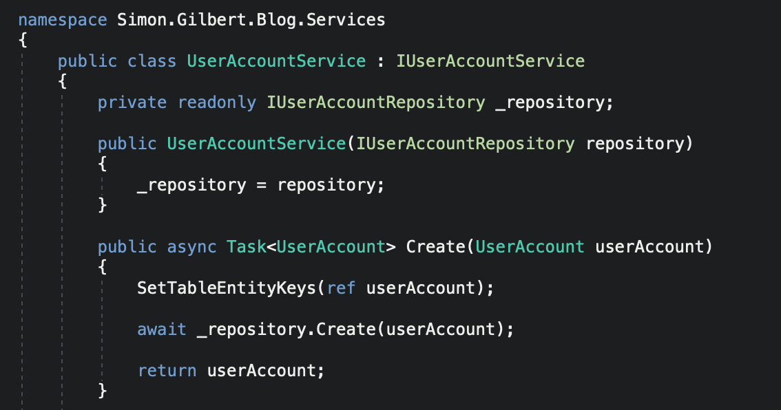 Autofac Azure Storage C# ASP.Net MVC Core 3.0
