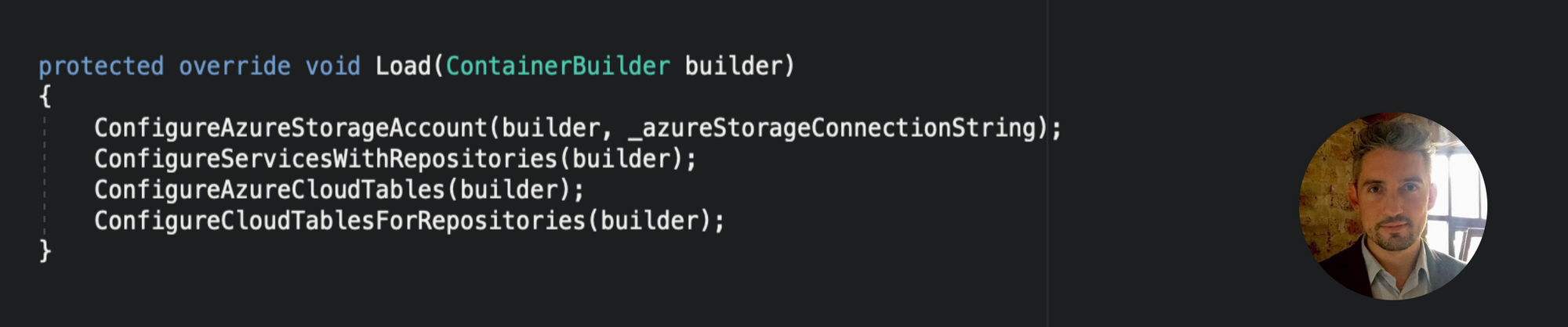 Using Autofac for Azure Table Storage with C# ASP.Net Core MVC 3.0